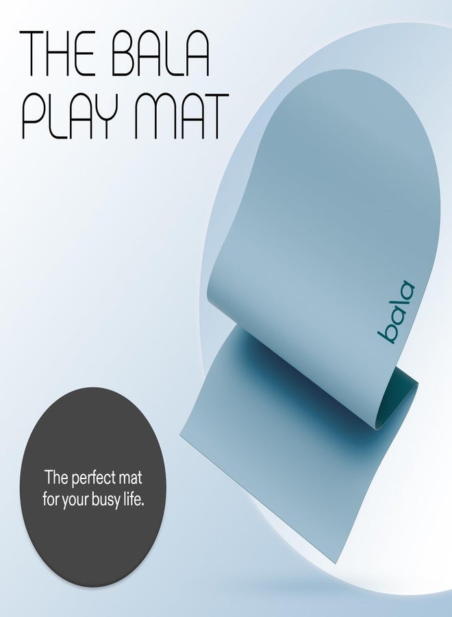 بالا بساط يوغا بالا للصالة الرياضية المنزلية، 5 مم (أزرق بحري) - بساط تمارين مانع للانزلاق للتمارين المنزلية، تمارين التمدد، البيلاتس، التمارين الهوائية، تمارين الأرضية واللياقة البدنية - بساط تمارين داخلي - Image 2